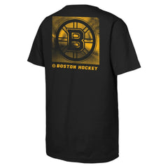 NHL Black Boston Bruins Youth Atmosphere T-Shirt