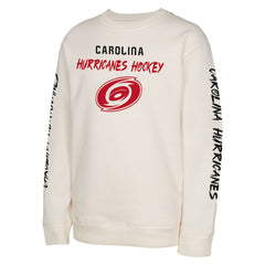 NHL Cream Carolina Hurricanes Youth Star Power Pullover Sweatshirt