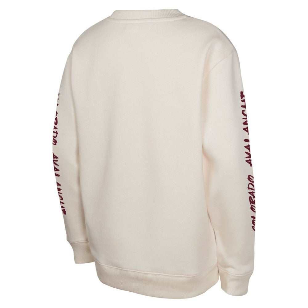 NHL Cream Colorado Avalanche Youth Star Power Pullover Sweatshirt