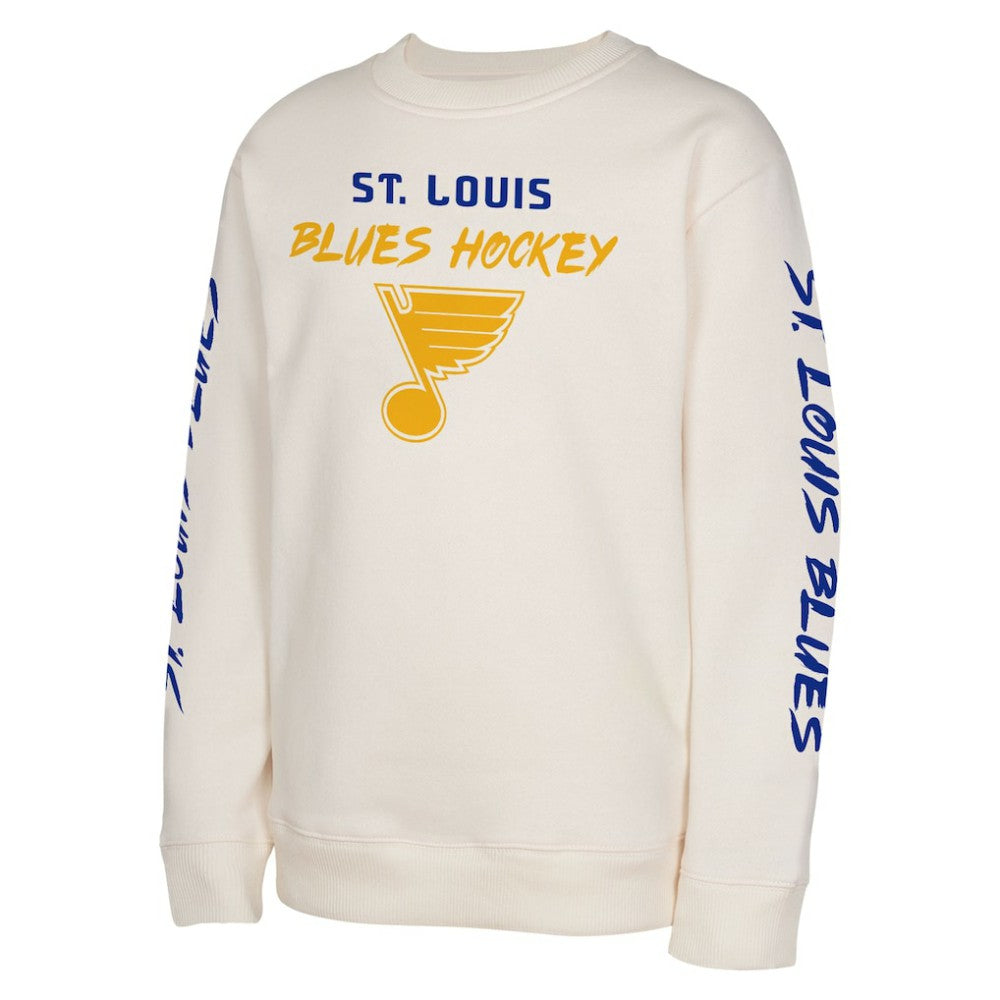 NHL Cream St. Louis Blues Youth Star Power Pullover Sweatshirt