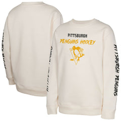 NHL Cream Pittsburgh Penguins Youth Star Power Pullover Sweatshirt