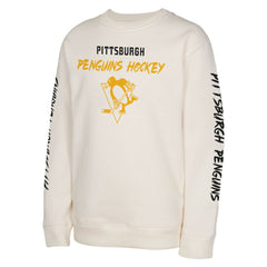 NHL Cream Pittsburgh Penguins Youth Star Power Pullover Sweatshirt