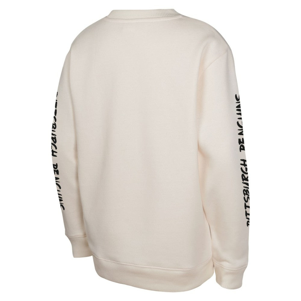 NHL Cream Pittsburgh Penguins Youth Star Power Pullover Sweatshirt