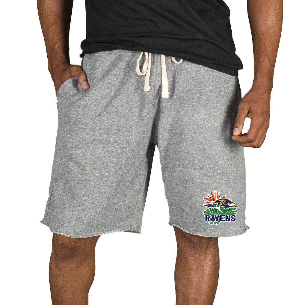 Concepts Sport Mainstream Tri-Blend Shorts - Baltimore Ravens