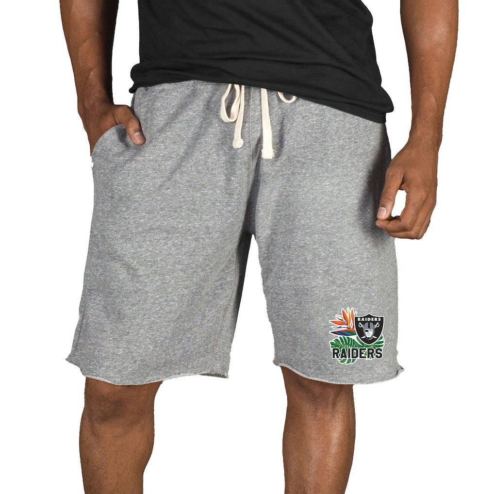 Concepts Sport Mainstream Tri-Blend Shorts - Las Vegas Raiders