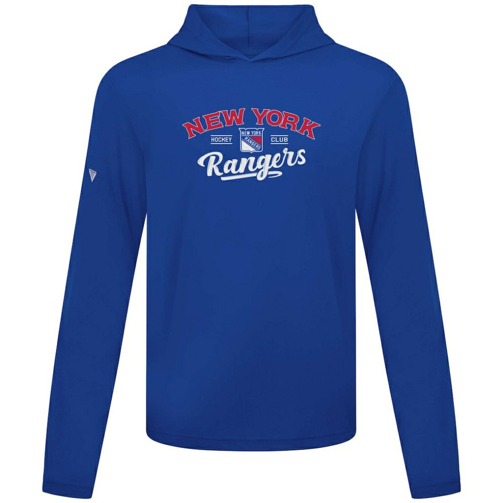 NHL Blue New York Rangers Levelwear Anthem Ice Wall Pullover Hoodie