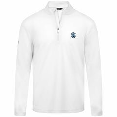 NHL White Seattle Kraken Levelwear Heron Insignia Core Quarter-Zip Jacket