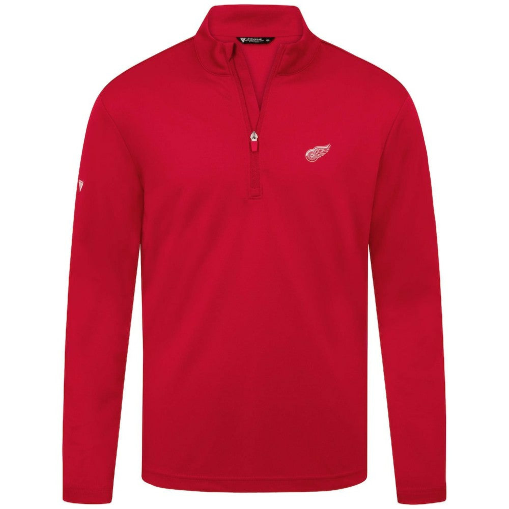 NHL Red Detroit Red Wings Levelwear Heron Insignia Core Quarter-Zip Jacket