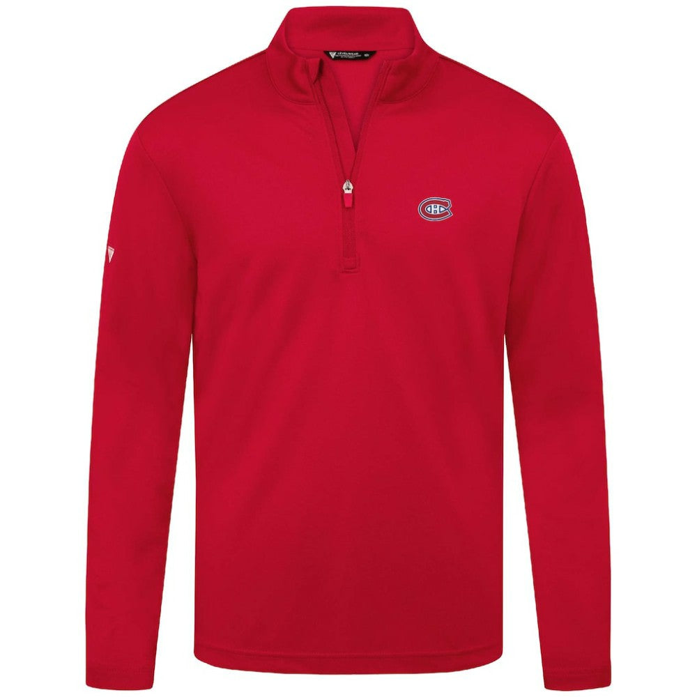 NHL Red Montreal Canadiens Levelwear Heron Insignia Core Quarter-Zip Jacket