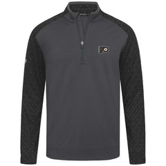 NHL Charcoal Philadelphia Flyers Levelwear Aztec Insignia Core Quarter-Zip Pullover Top