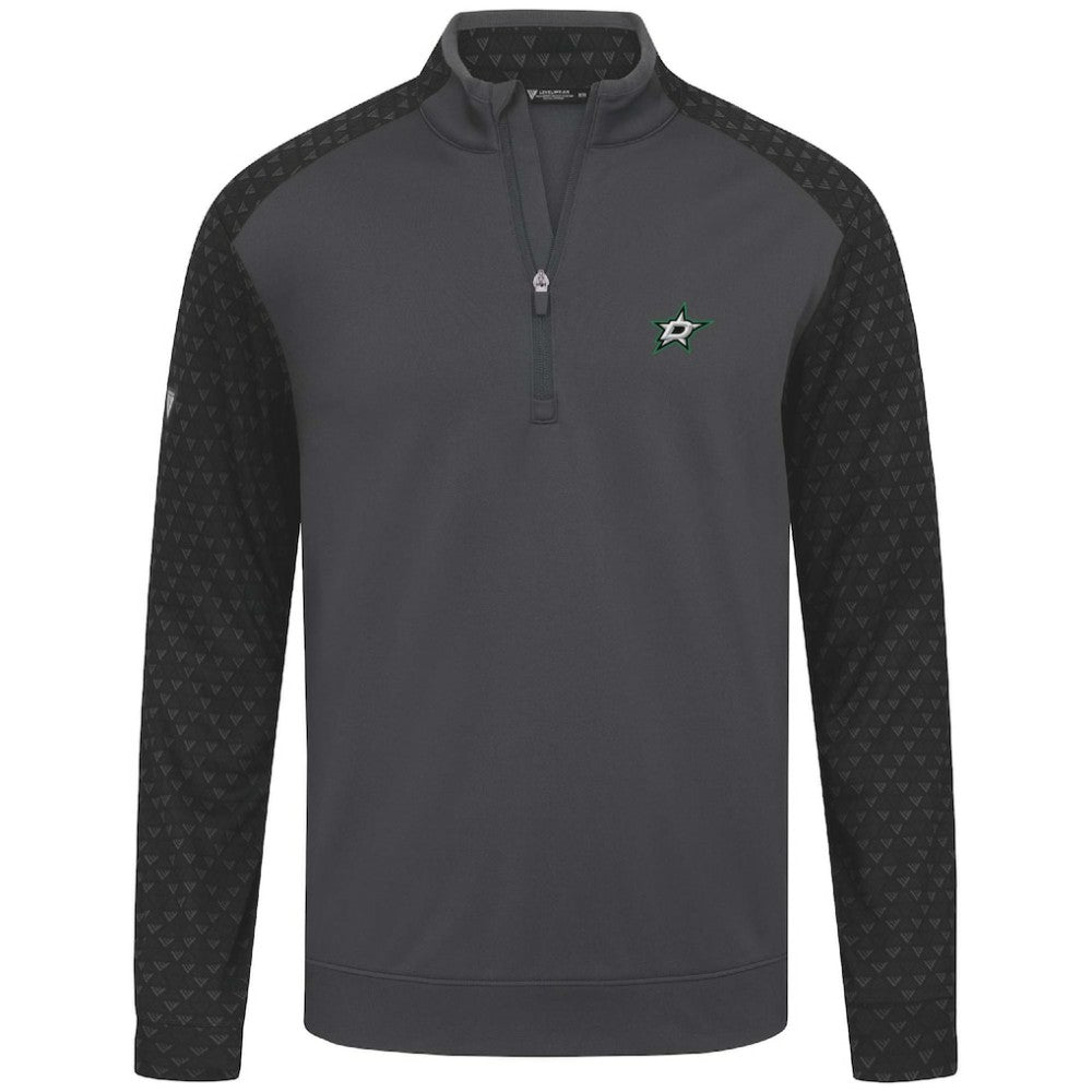 NHL Charcoal Dallas Stars Levelwear Aztec Insignia Core Quarter-Zip Pullover Top