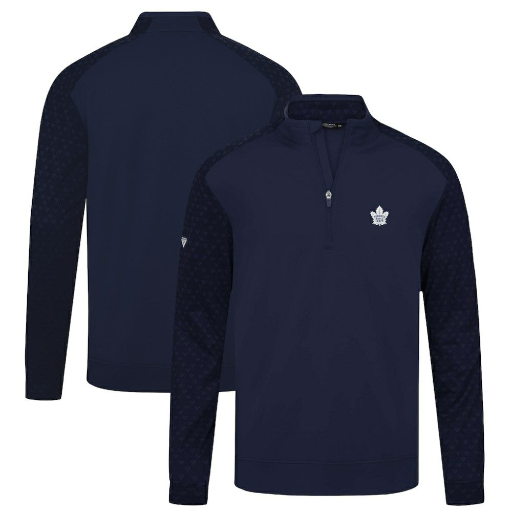 NHL Navy Toronto Maple Leafs Levelwear Aztec Insignia Core Quarter-Zip Pullover Top