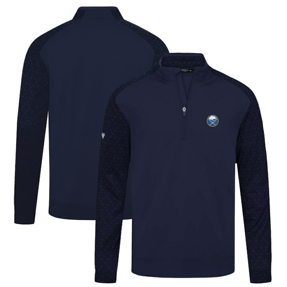 NHL Navy Buffalo Sabres Levelwear Aztec Insignia Core Quarter-Zip Pullover Top