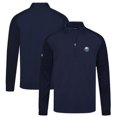 NHL Navy Buffalo Sabres Levelwear Aztec Insignia Core Quarter-Zip Pullover Top