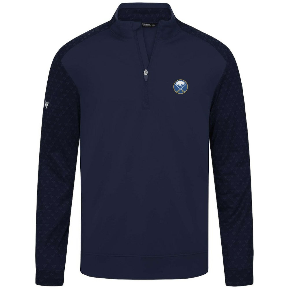 NHL Navy Buffalo Sabres Levelwear Aztec Insignia Core Quarter-Zip Pullover Top