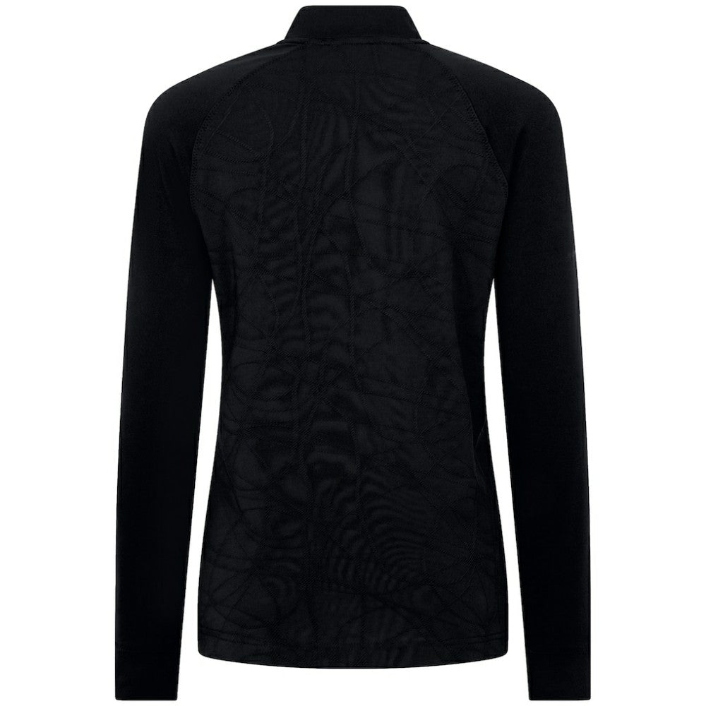 NHL Black Dallas Stars Levelwear Women's Amethyst Insignia Core Quarter-Zip Jacket