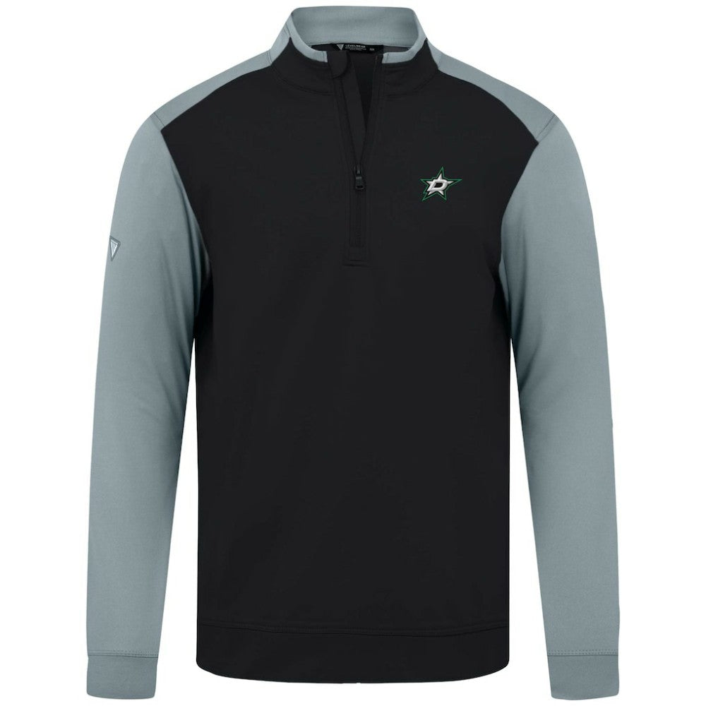 NHL Black Dallas Stars Levelwear Bayou Insignia Core Quarter-Zip Pullover Top