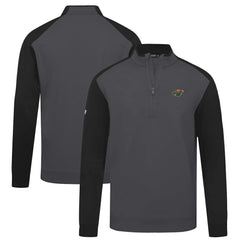 NHL Charcoal Minnesota Wild Levelwear Bayou Insignia Core Quarter-Zip Pullover Top