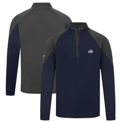 NHL Navy Colorado Avalanche Levelwear Cadet Insignia Core Quarter-Zip Pullover Top