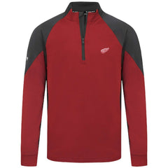 NHL Red Detroit Red Wings Levelwear Cadet Insignia Core Quarter-Zip Pullover Top