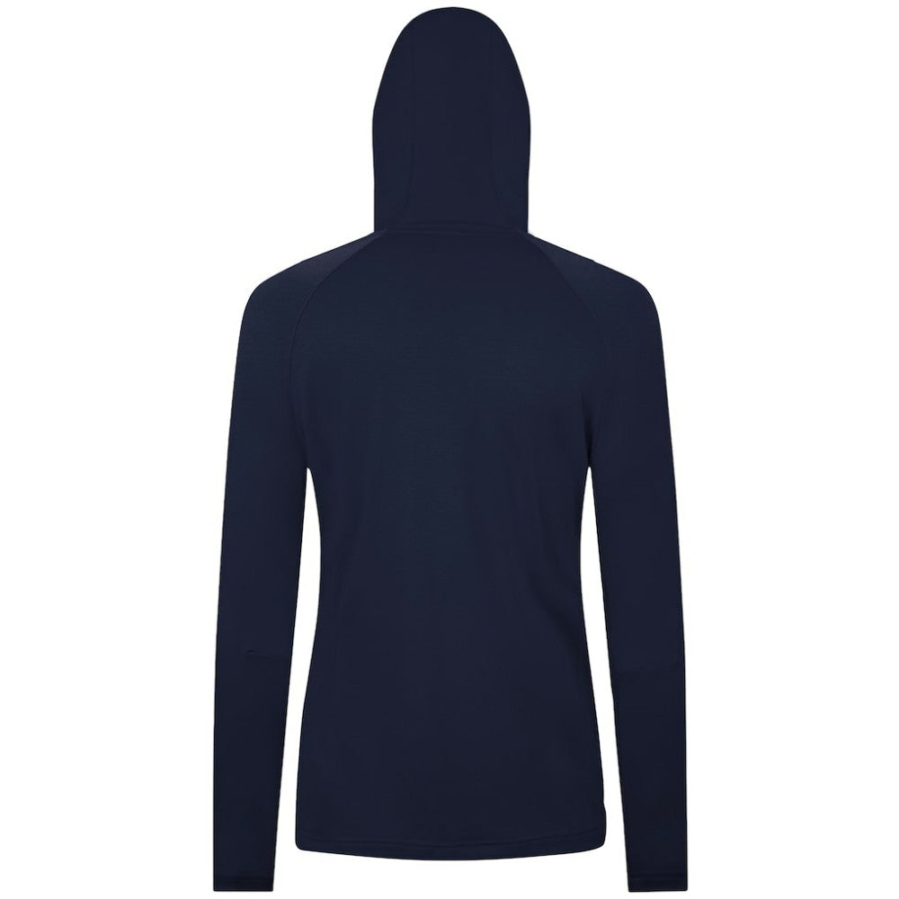NHL Deep Sea Blue Seattle Kraken Levelwear Women's Raven Insignia Core Quarter-Zip Jacket
