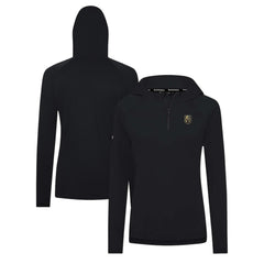 NHL Black Vegas Golden Knights Levelwear Women's Raven Insignia Core Quarter-Zip Jacket