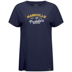 NHL Navy Nashville Predators Levelwear Women's Influx Ice Wall T-Shirt