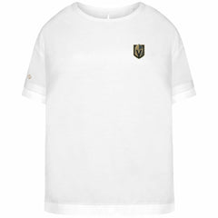 NHL White Vegas Golden Knights Levelwear Women's Tulip Primary Logo T-Shirt