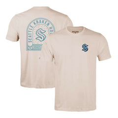 NHL Khaki Seattle Kraken Levelwear Richmond Stained Glass T-Shirt
