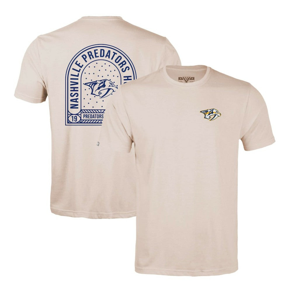 NHL Khaki Nashville Predators Levelwear Richmond Stained Glass T-Shirt