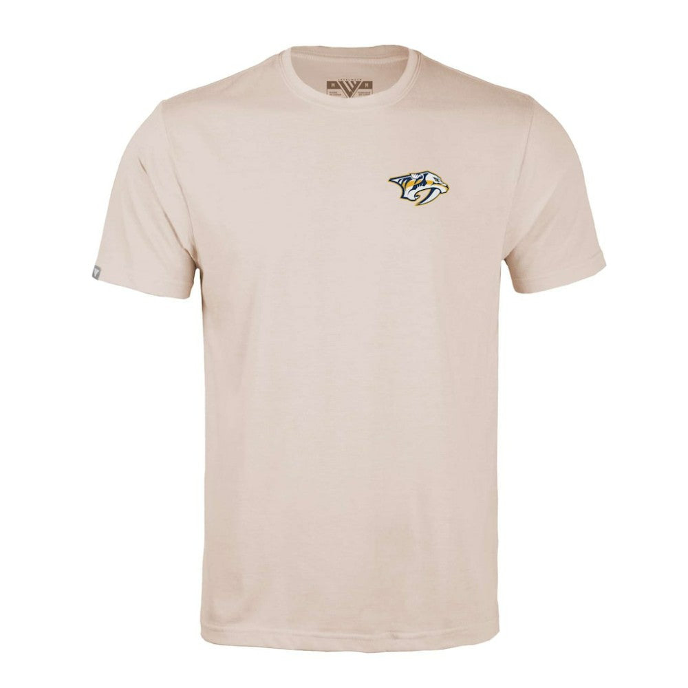 NHL Khaki Nashville Predators Levelwear Richmond Stained Glass T-Shirt