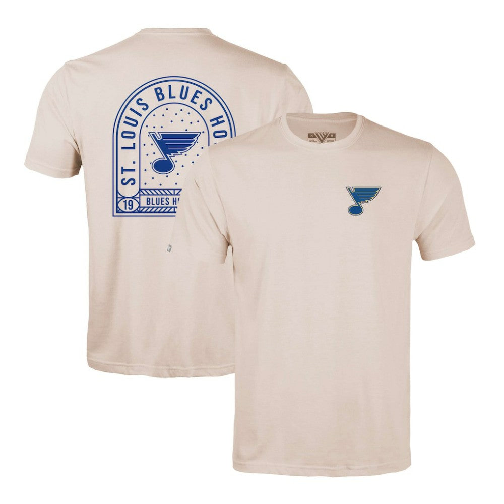 NHL Khaki St. Louis Blues Levelwear Richmond Stained Glass T-Shirt