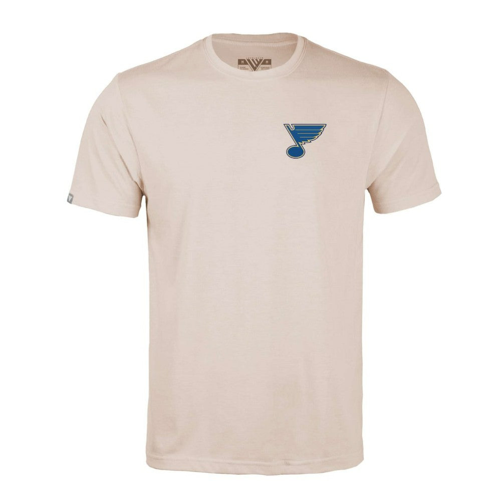 NHL Khaki St. Louis Blues Levelwear Richmond Stained Glass T-Shirt