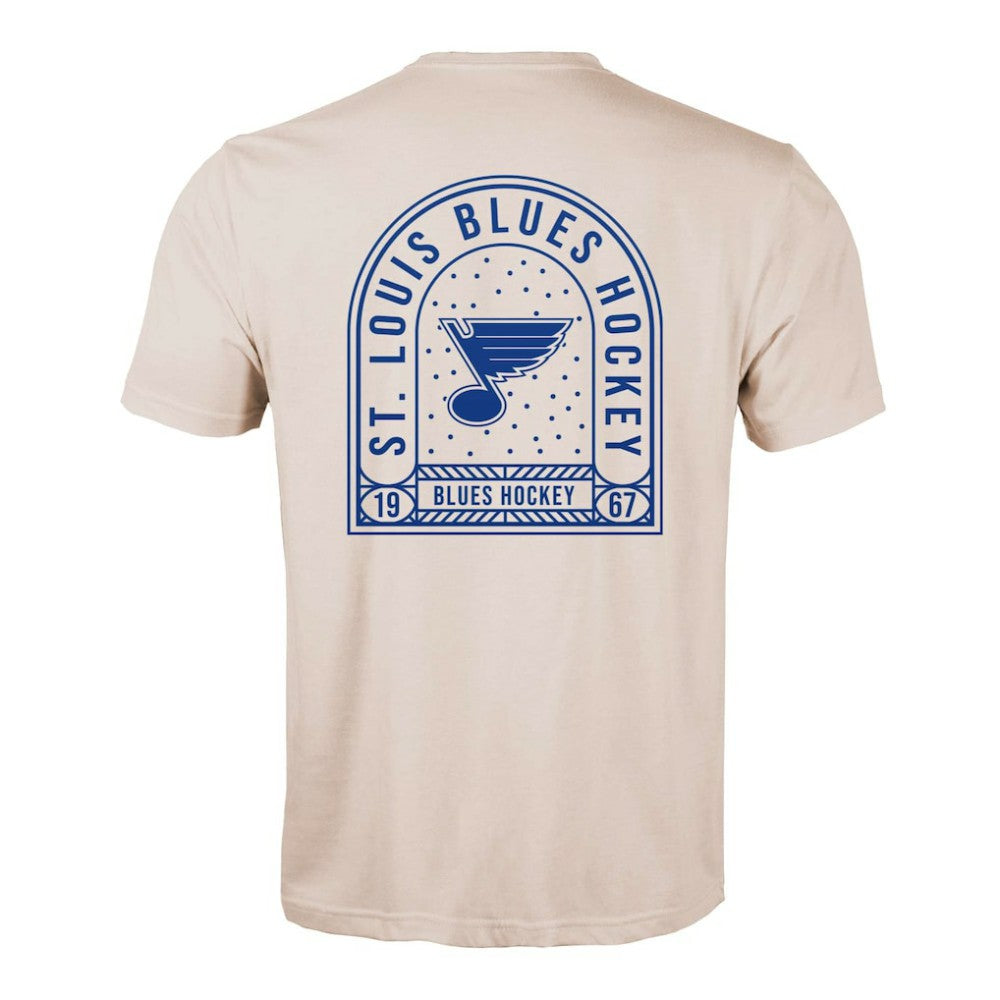 NHL Khaki St. Louis Blues Levelwear Richmond Stained Glass T-Shirt