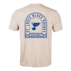 NHL Khaki St. Louis Blues Levelwear Richmond Stained Glass T-Shirt