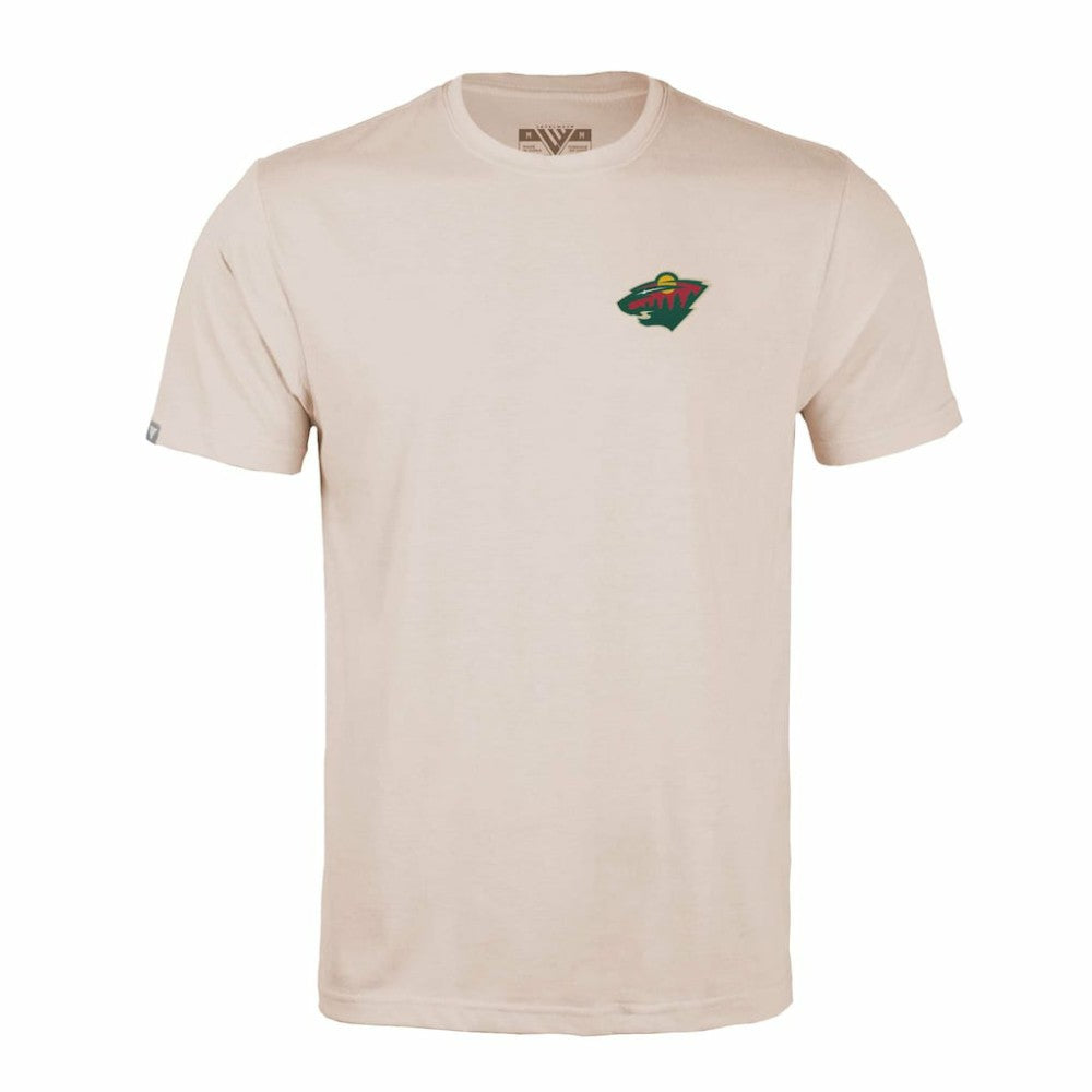 NHL Khaki Minnesota Wild Levelwear Richmond Stained Glass T-Shirt