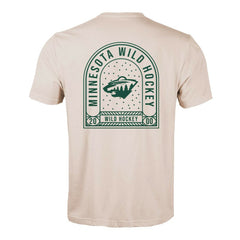 NHL Khaki Minnesota Wild Levelwear Richmond Stained Glass T-Shirt