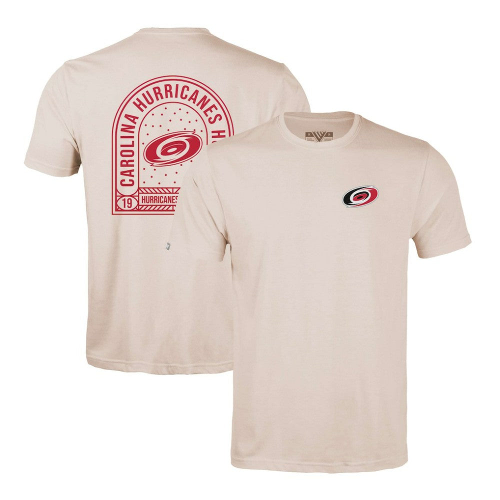 NHL Khaki Carolina Hurricanes Levelwear Richmond Stained Glass T-Shirt