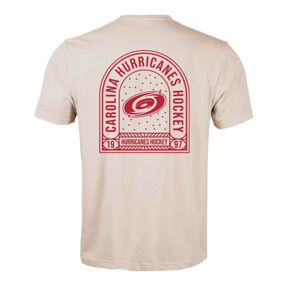 NHL Khaki Carolina Hurricanes Levelwear Richmond Stained Glass T-Shirt