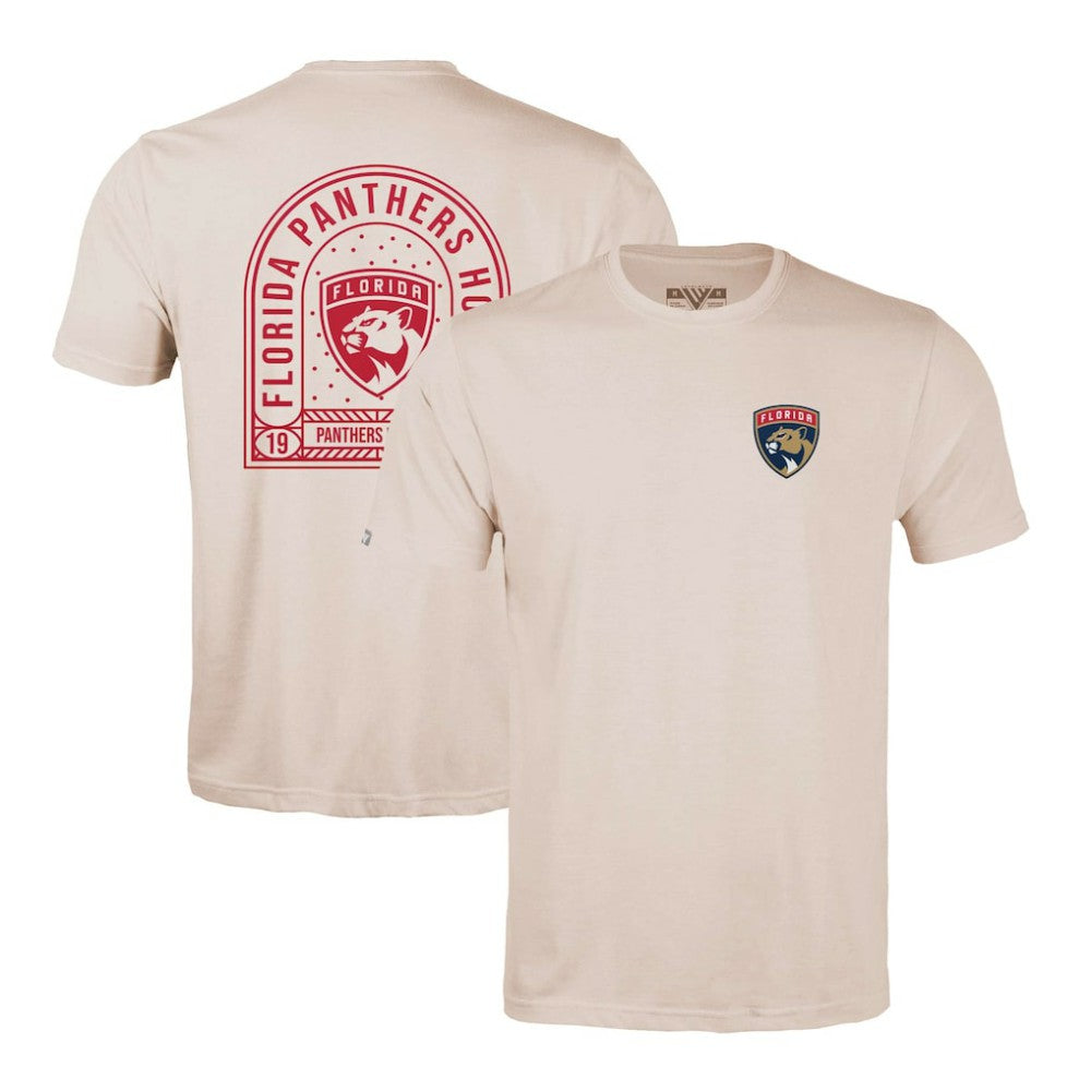 NHL Khaki Florida Panthers Levelwear Richmond Stained Glass T-Shirt