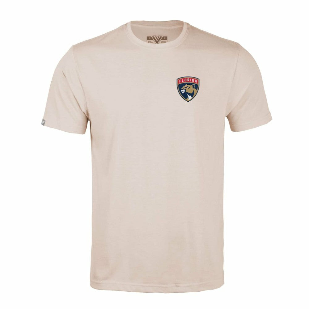 NHL Khaki Florida Panthers Levelwear Richmond Stained Glass T-Shirt