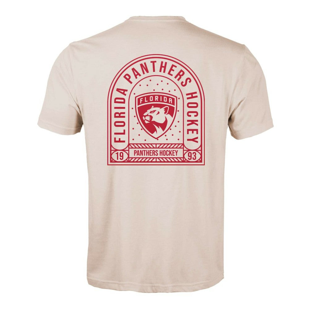 NHL Khaki Florida Panthers Levelwear Richmond Stained Glass T-Shirt
