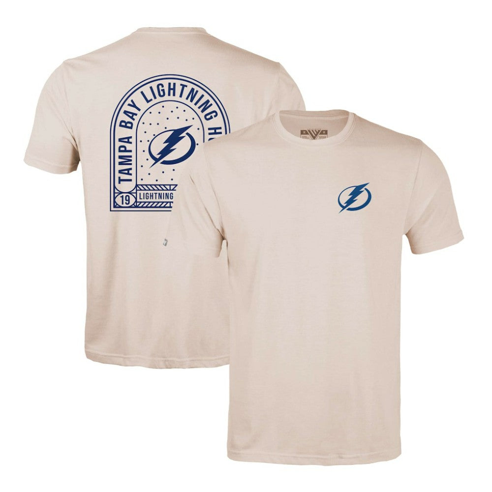 NHL Khaki Tampa Bay Lightning Levelwear Richmond Stained Glass T-Shirt