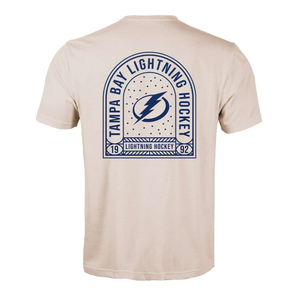 NHL Khaki Tampa Bay Lightning Levelwear Richmond Stained Glass T-Shirt