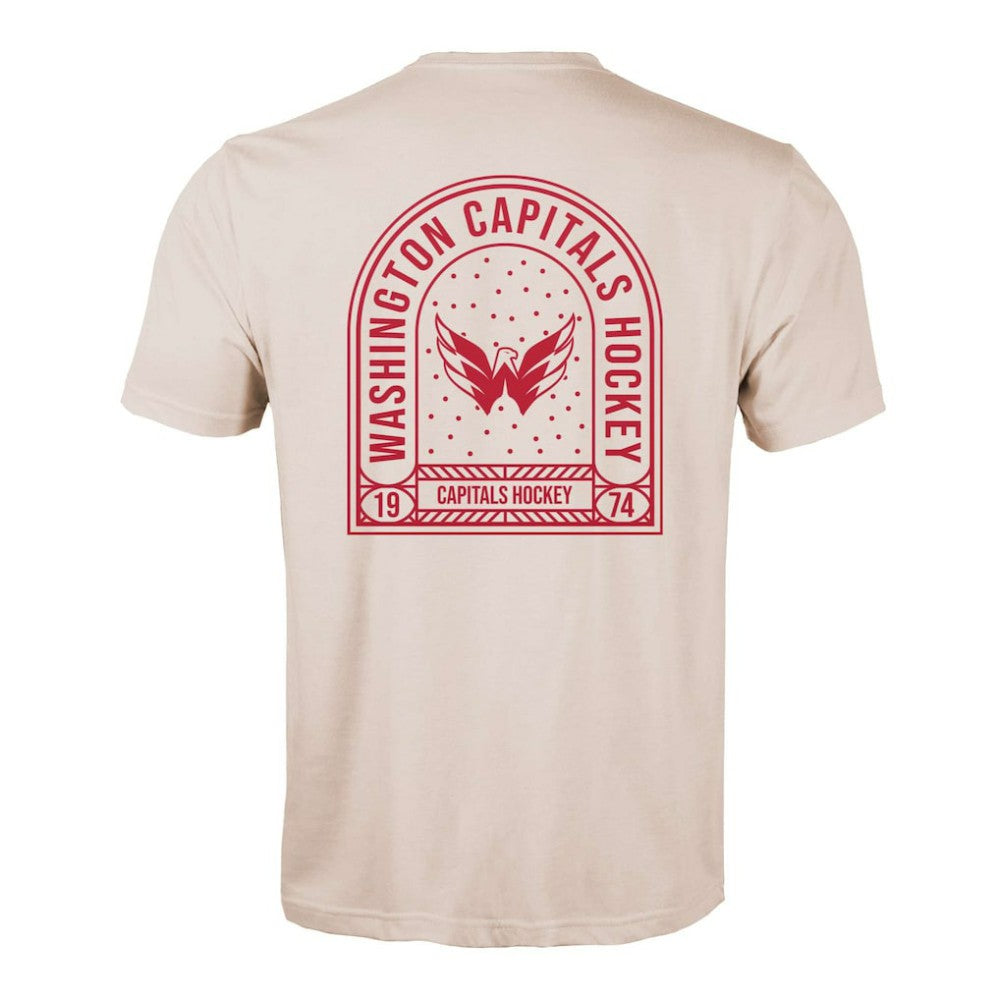NHL Khaki Washington Capitals Levelwear Richmond Stained Glass T-Shirt