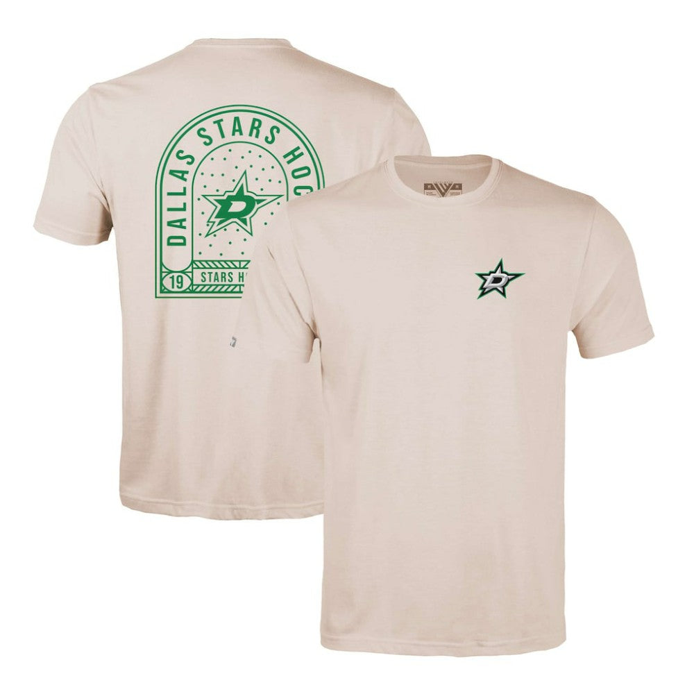 NHL Khaki Dallas Stars Levelwear Richmond Stained Glass T-Shirt