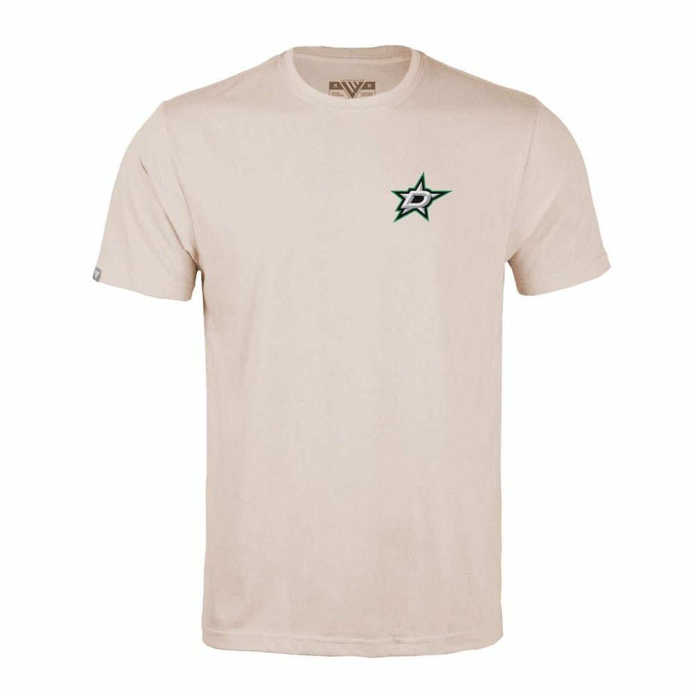 NHL Khaki Dallas Stars Levelwear Richmond Stained Glass T-Shirt