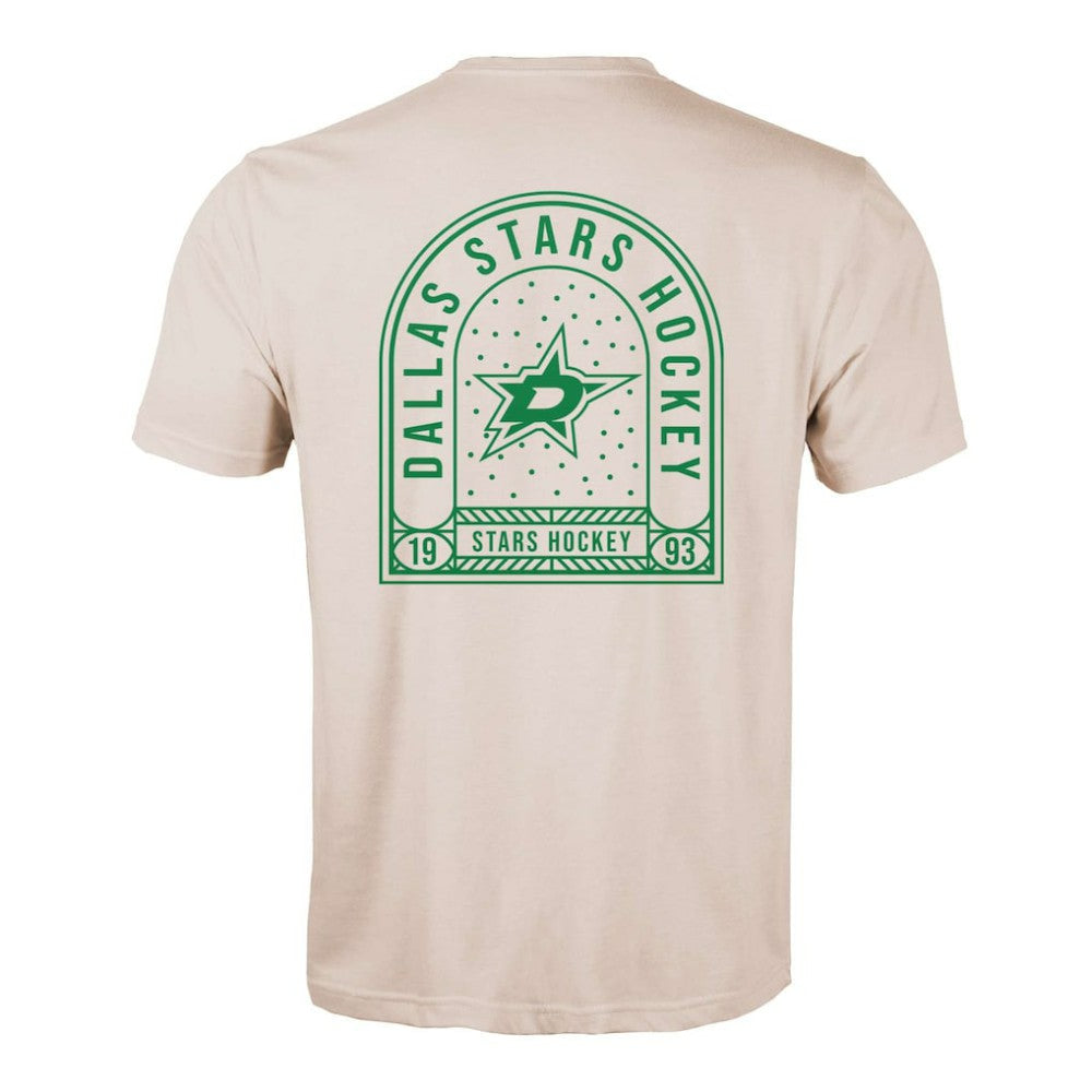 NHL Khaki Dallas Stars Levelwear Richmond Stained Glass T-Shirt