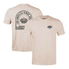 NHL Khaki Los Angeles Kings Levelwear Richmond Stained Glass T-Shirt
