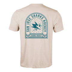 NHL Khaki San Jose Sharks Levelwear Richmond Stained Glass T-Shirt